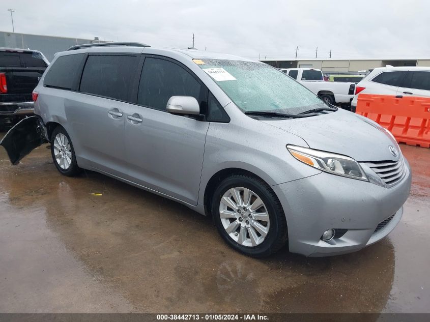 2015 TOYOTA SIENNA LIMITED PREMIUM 7 PASSENGER - 5TDYK3DCXFS565140