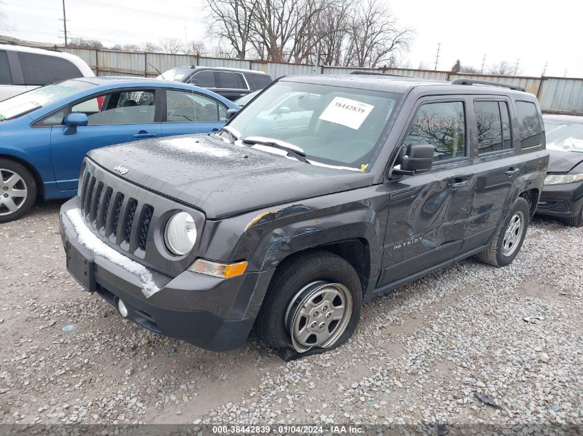 2016 JEEP PATRIOT SPORT - 1C4NJPBA9GD567635