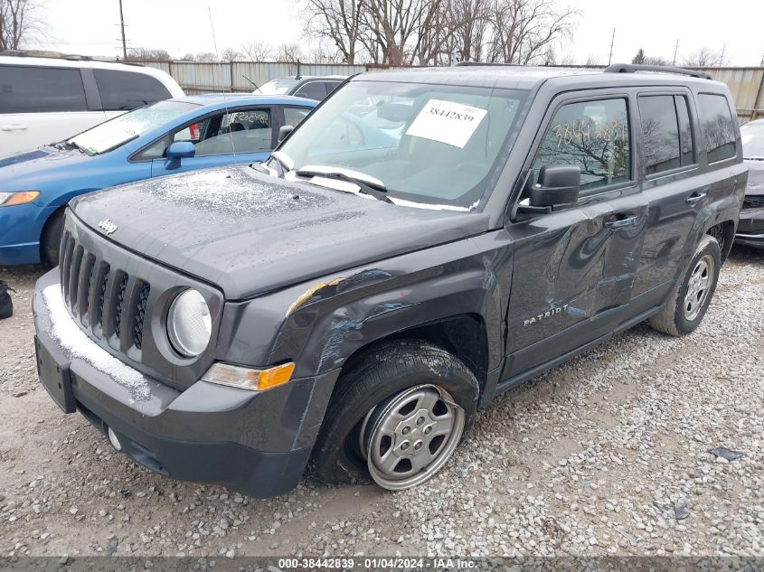 2016 JEEP PATRIOT SPORT - 1C4NJPBA9GD567635