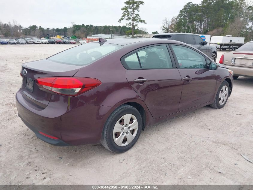 2017 KIA FORTE LX - 3KPFL4A74HE040458