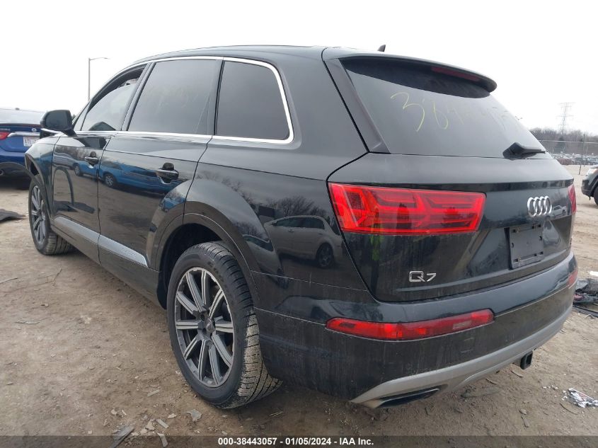2017 AUDI Q7 PREMIUM PLUS - WA1LAAF78HD024369