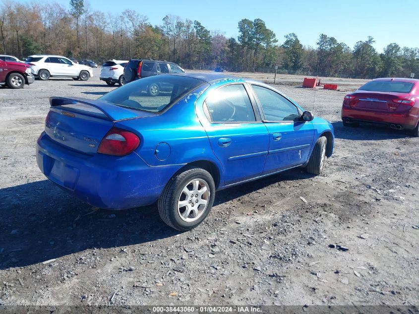 1B3ES56C25D279631 | 2005 DODGE NEON