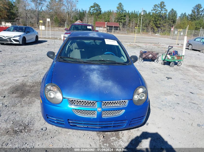 1B3ES56C25D279631 | 2005 DODGE NEON