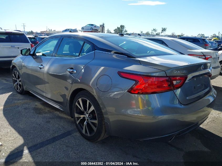 2016 NISSAN MAXIMA 3.5S/SV/SL/SR/PLAT - 1N4AA6AP6GC407383