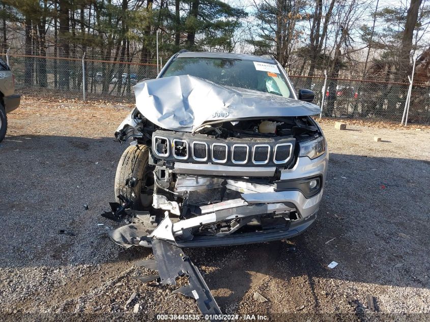 2022 JEEP COMPASS LATITUDE LUX 4X4 - 3C4NJDFB0NT128431
