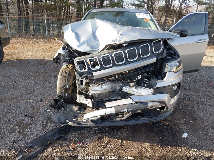 2022 JEEP COMPASS LATITUDE LUX 4X4 - 3C4NJDFB0NT128431