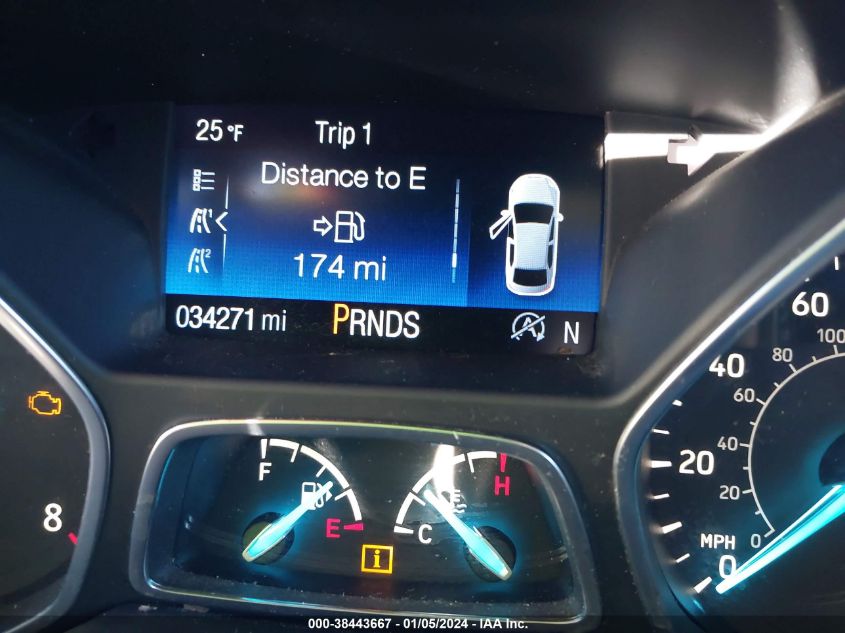 2017 FORD ESCAPE SE - 1FMCU9G90HUD01734