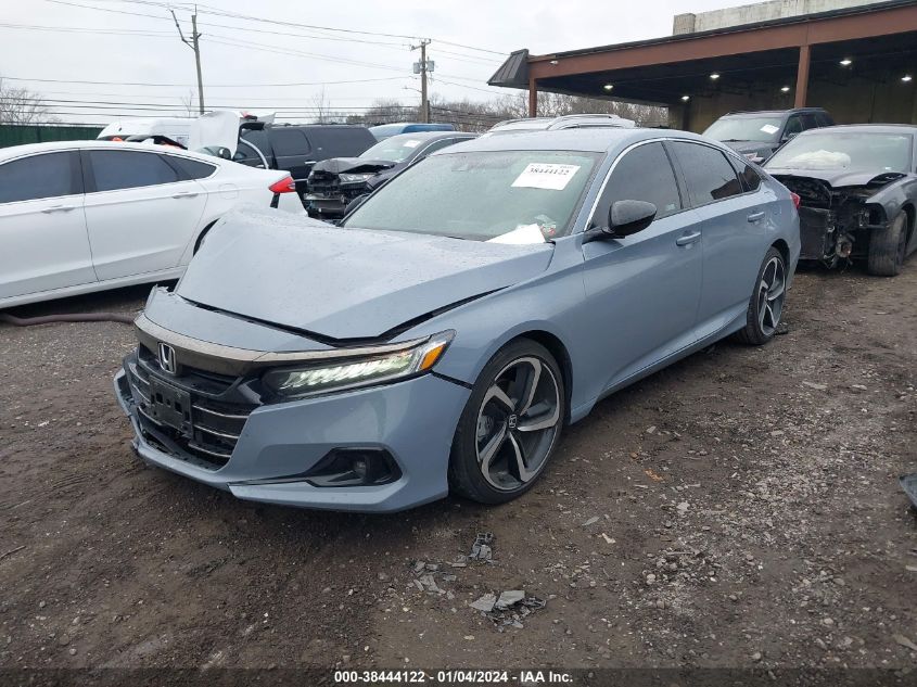 2022 HONDA ACCORD SPORT - 1HGCV1F39NA072355