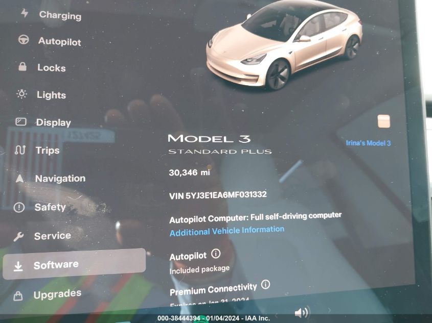 2021 TESLA MODEL 3 - 5YJ3E1EA6MF031332