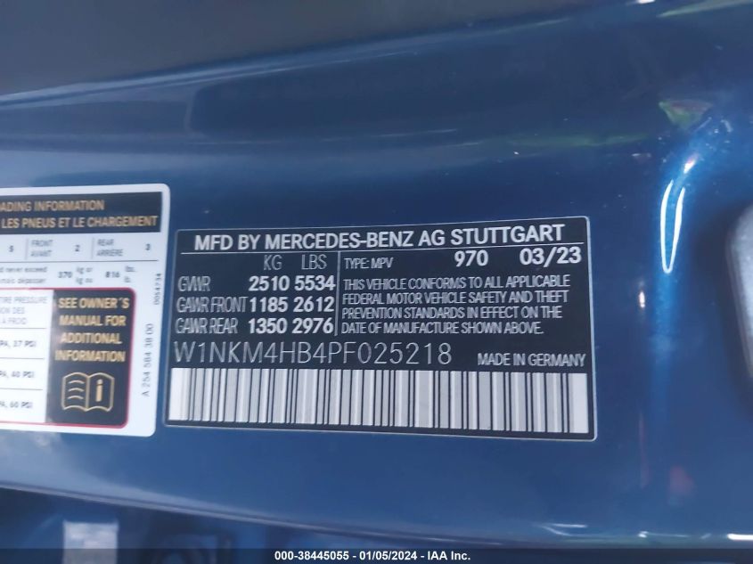 2023 MERCEDES-BENZ GLC 300 4MATIC SUV - W1NKM4HB4PF025218