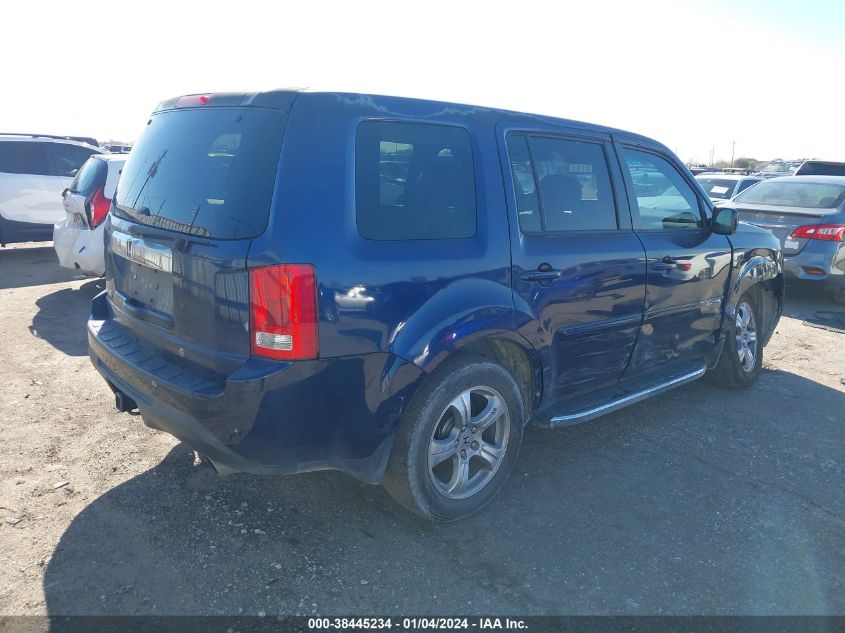 2013 HONDA PILOT EXL - 5FNYF3H53DB016512
