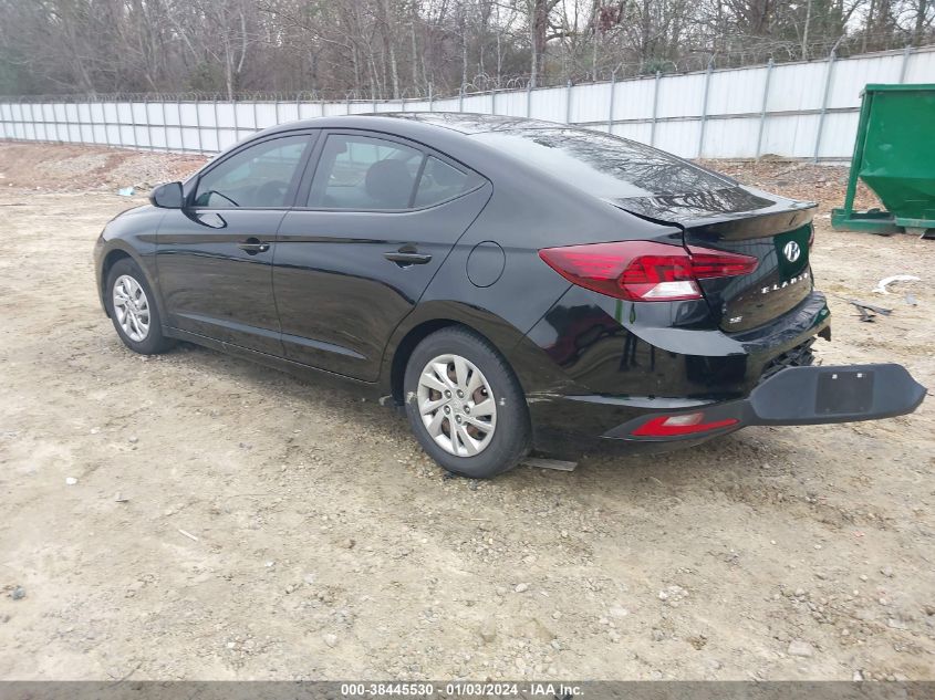 2020 HYUNDAI ELANTRA SE - KMHD74LF3LU939639