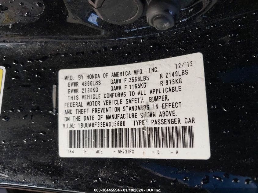 2014 ACURA TL 3.5 SPECIAL EDITION - 19UUA8F33EA005680