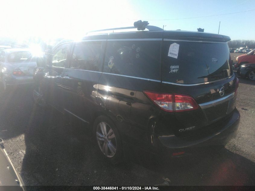 2013 NISSAN QUEST S/SV/SL/LE - JN8AE2KPXD9067321