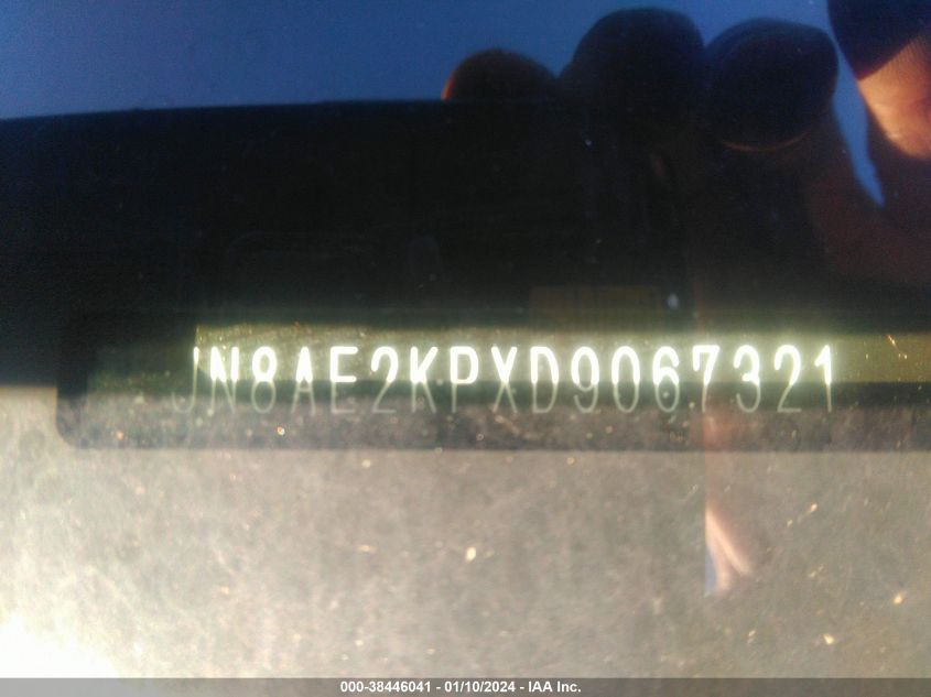 2013 NISSAN QUEST S/SV/SL/LE - JN8AE2KPXD9067321