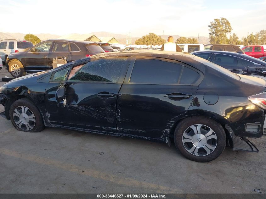2013 HONDA CIVIC HYBRID - 19XFB4F31DE203845