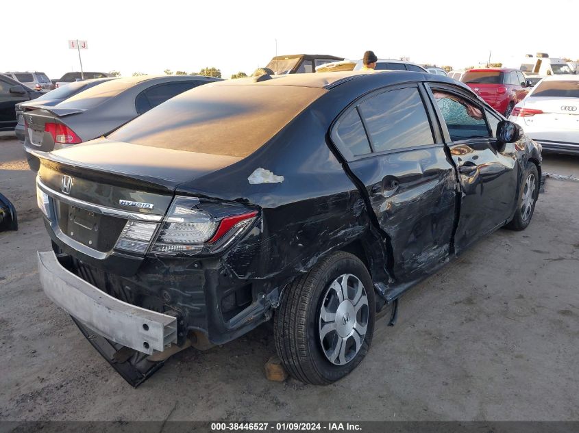 2013 HONDA CIVIC HYBRID - 19XFB4F31DE203845