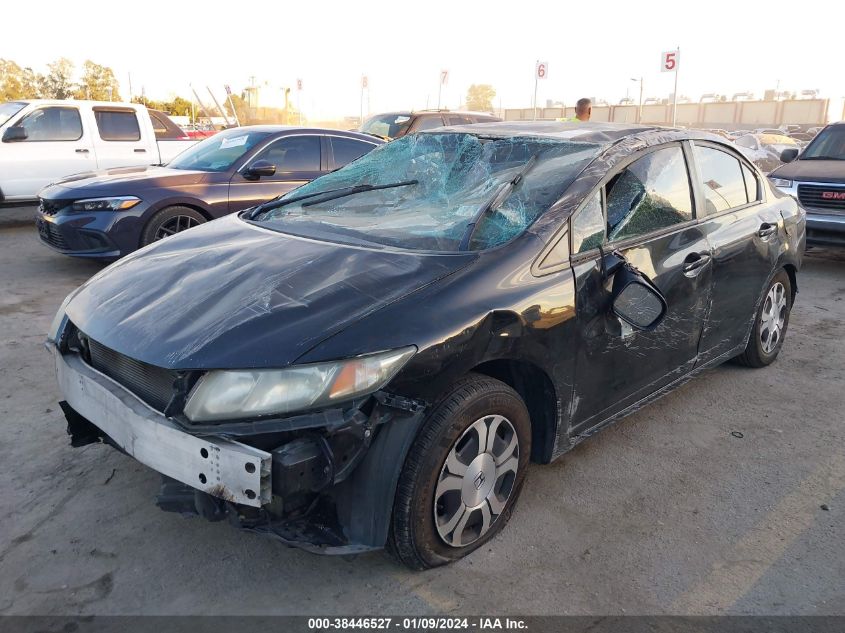 2013 HONDA CIVIC HYBRID - 19XFB4F31DE203845
