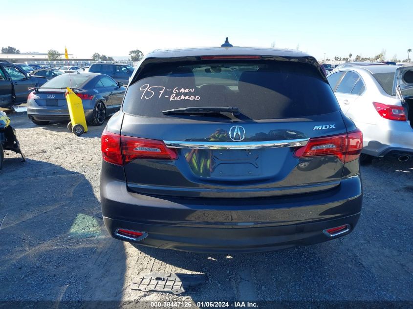 2016 ACURA MDX TECHNOLOGY   ACURAWATCH PLUS PACKAGES/TECHNOLOGY PACKAGE - 5FRYD3H42GB008496