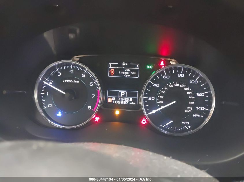 2016 SUBARU CROSSTREK 2.0I LIMITED - JF2GPAKC7GH235239
