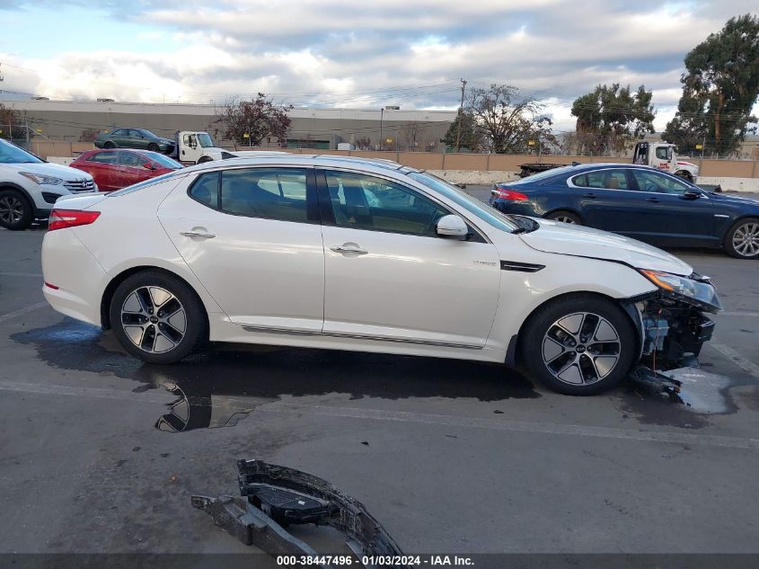 2013 KIA OPTIMA HYBRID EX - KNAGM4AD1D5051590