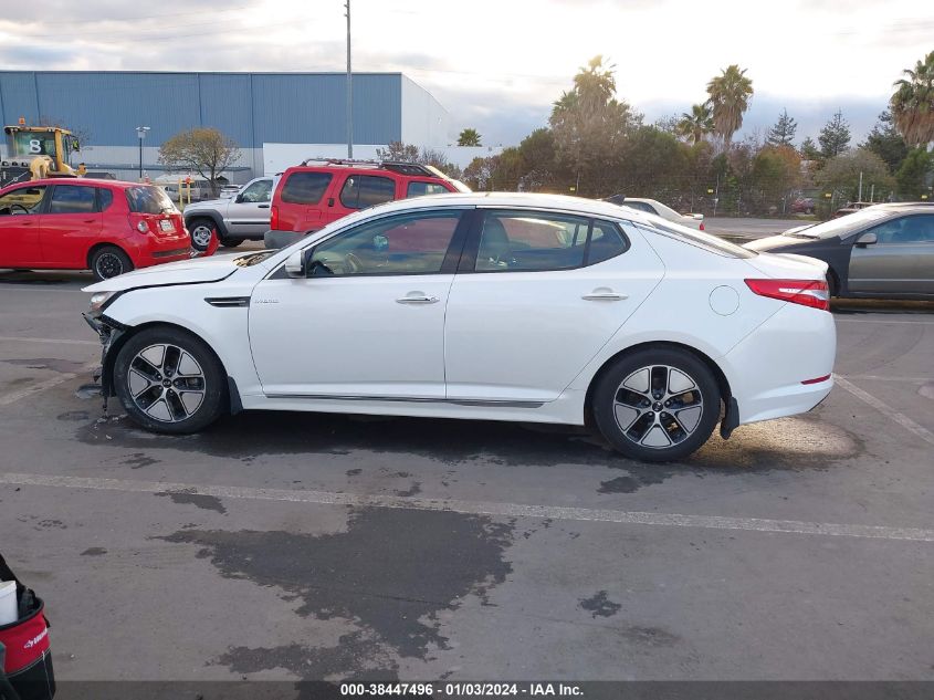 2013 KIA OPTIMA HYBRID EX - KNAGM4AD1D5051590