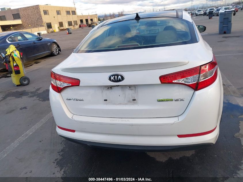 2013 KIA OPTIMA HYBRID EX - KNAGM4AD1D5051590