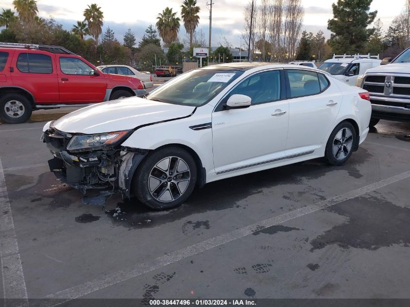 2013 KIA OPTIMA HYBRID EX - KNAGM4AD1D5051590