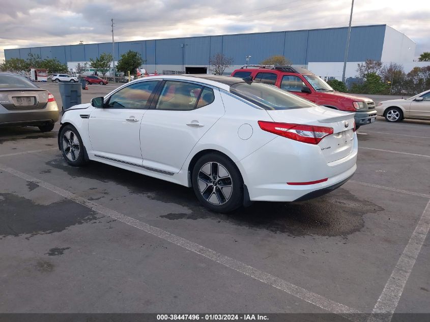 2013 KIA OPTIMA HYBRID EX - KNAGM4AD1D5051590