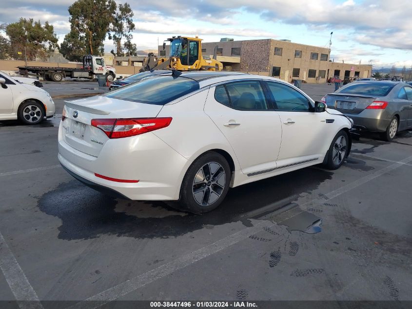 2013 KIA OPTIMA HYBRID EX - KNAGM4AD1D5051590