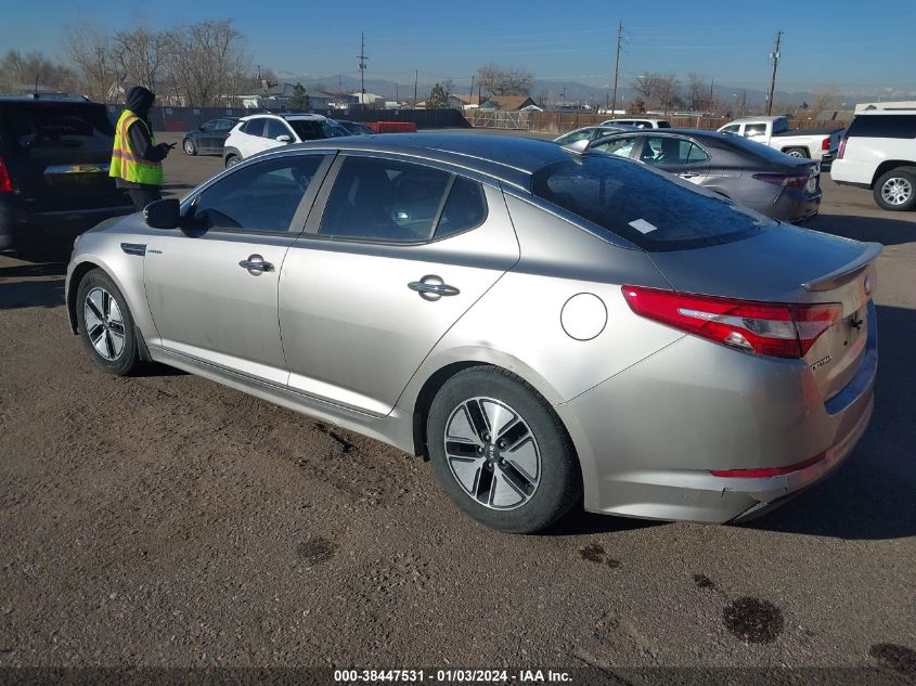 2013 KIA OPTIMA HYBRID LX - KNAGM4AD5D5039748