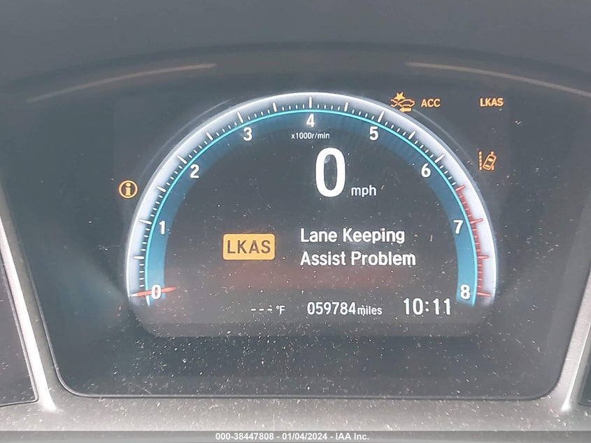 VIN 19XFC1F77KE010790 2019 HONDA CIVIC EXL