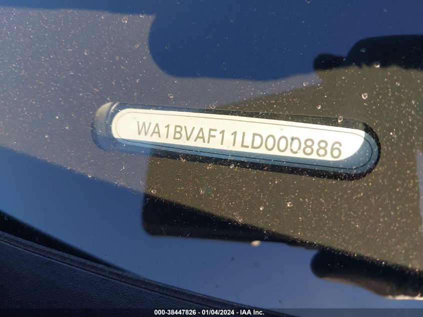 2020 AUDI Q8 PREMIUM PLUS - WA1BVAF11LD000886