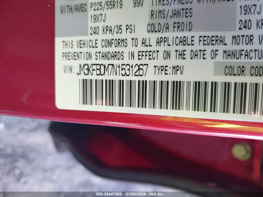 2022 MAZDA CX-5 PREMIUM - JM3KFBDM7N1531267