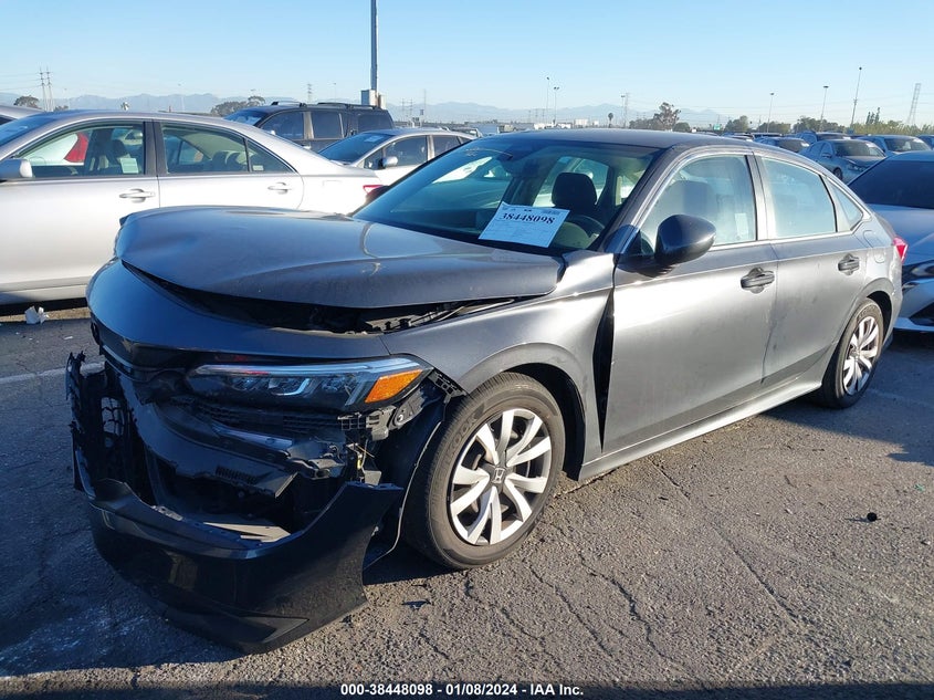 VIN 2HGFE2F21NH526206 2022 HONDA CIVIC LX