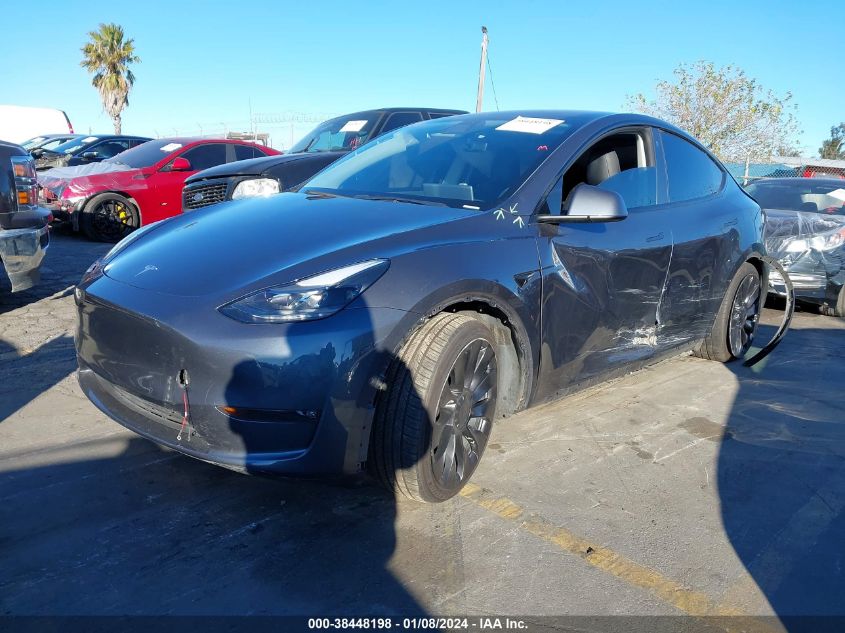 2022 TESLA MODEL Y PERFORMANCE DUAL MOTOR ALL-WHEEL DRIVE - 7SAYGDEF9NF404865