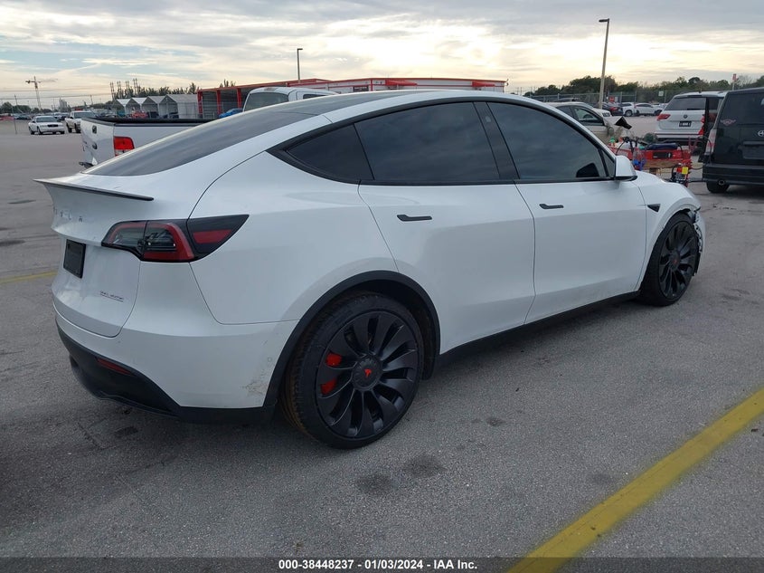 VIN 7SAYGDEF6NF439038 2022 TESLA MODEL Y PERFORMANCE DUAL MOTOR ALL-WHEEL DRIVE