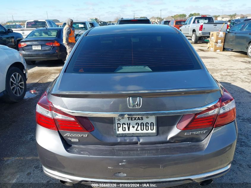 2016 HONDA ACCORD SPORT - 1HGCR2F54GA071404