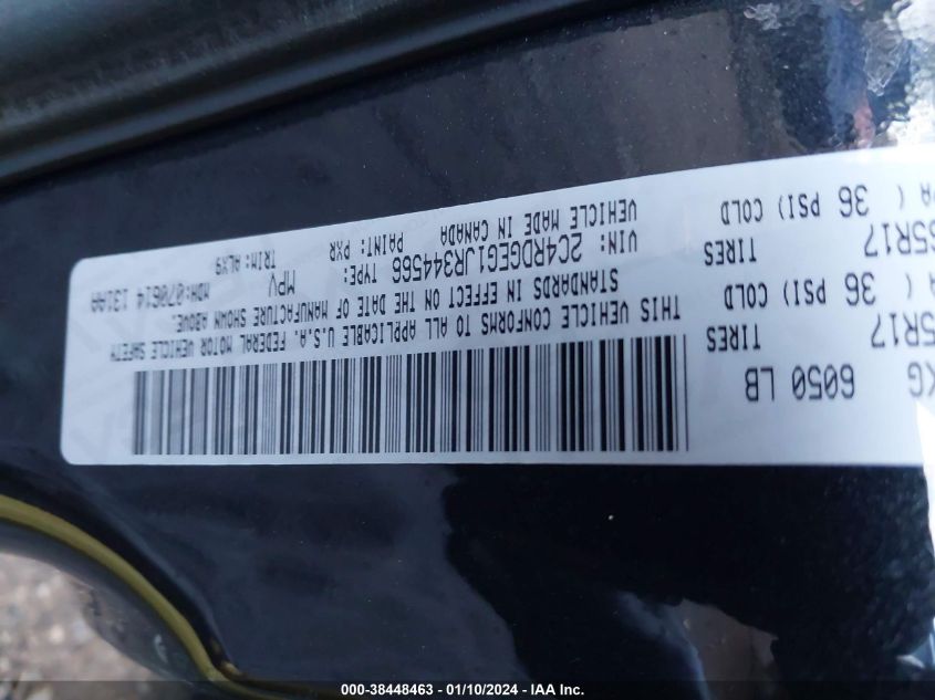 2018 DODGE GRAND CARAVAN GT - 2C4RDGEG1JR344566