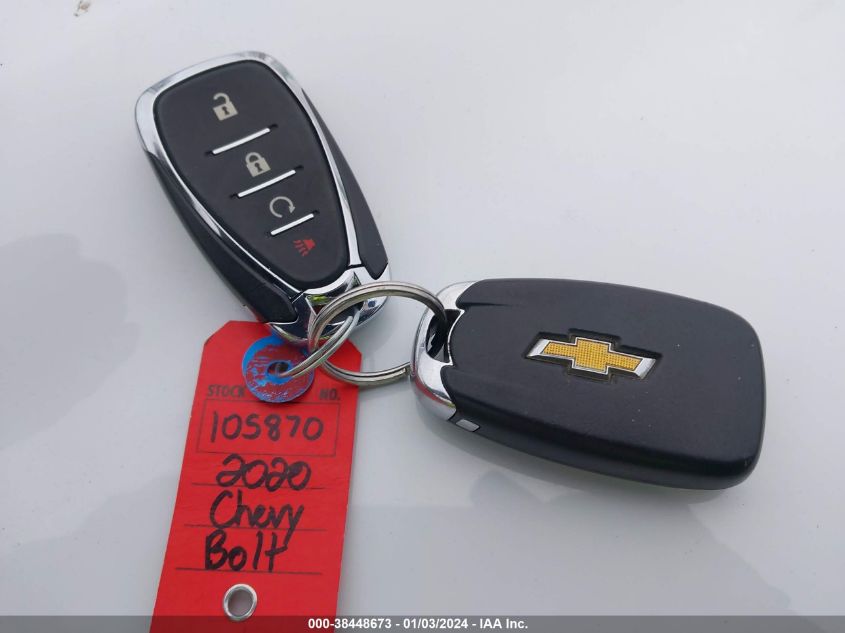 2020 CHEVROLET BOLT EV FWD LT - 1G1FY6S03L4145140