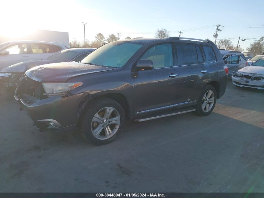 2013 TOYOTA HIGHLANDER LIMITED V6 - 5TDYK3EH4DS135692