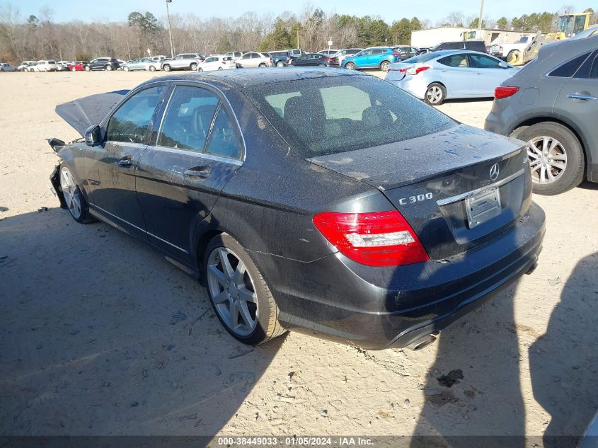 2013 MERCEDES-BENZ C 300 300 4MATIC - WDDGF8AB9DA796796