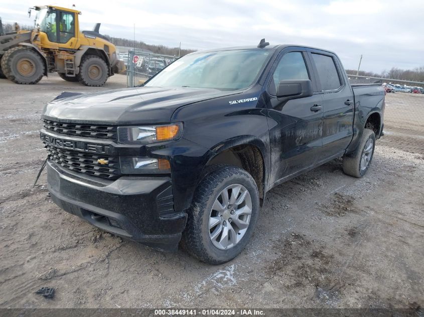 2021 CHEVROLET SILVERADO 1500 K1500 CUSTOM - 3GCPYBEK8MG266204