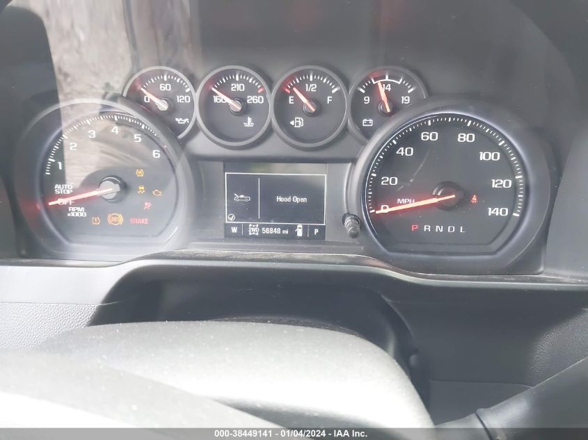 2021 CHEVROLET SILVERADO 1500 K1500 CUSTOM - 3GCPYBEK8MG266204