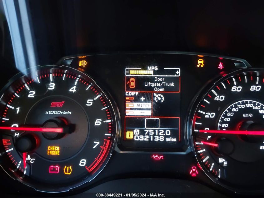 2018 SUBARU WRX STI - JF1VA2M6XJ9825527