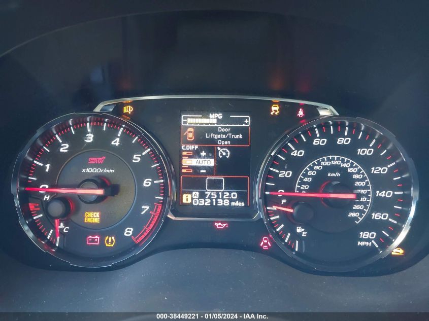 2018 SUBARU WRX STI - JF1VA2M6XJ9825527