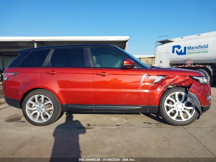 2014 LAND ROVER RANGE ROVER SPORT 3.0L V6 SUPERCHARGED HSE - SALWR2WF7EA380651