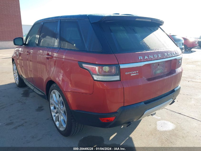 2014 LAND ROVER RANGE ROVER SPORT 3.0L V6 SUPERCHARGED HSE - SALWR2WF7EA380651