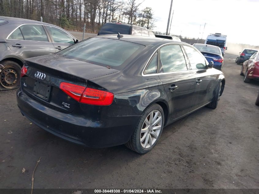 2013 AUDI A4 2.0T PREMIUM - WAUFFAFL9DN009222