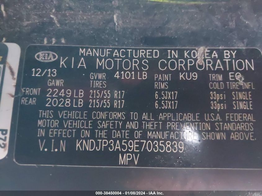 2014 KIA SOUL + - KNDJP3A59E7035839